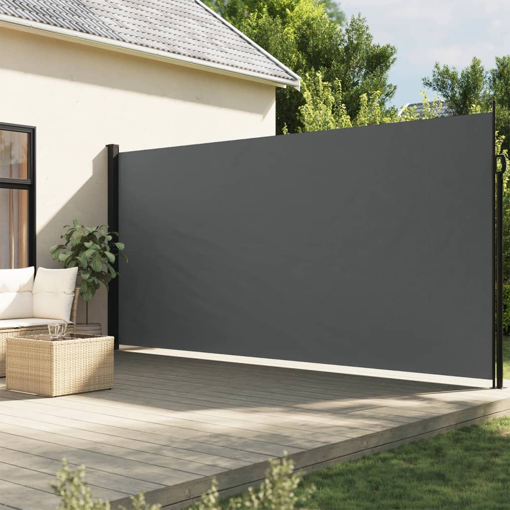 vidaXL Toldo lateral retráctil gris antracita 220x300 cm