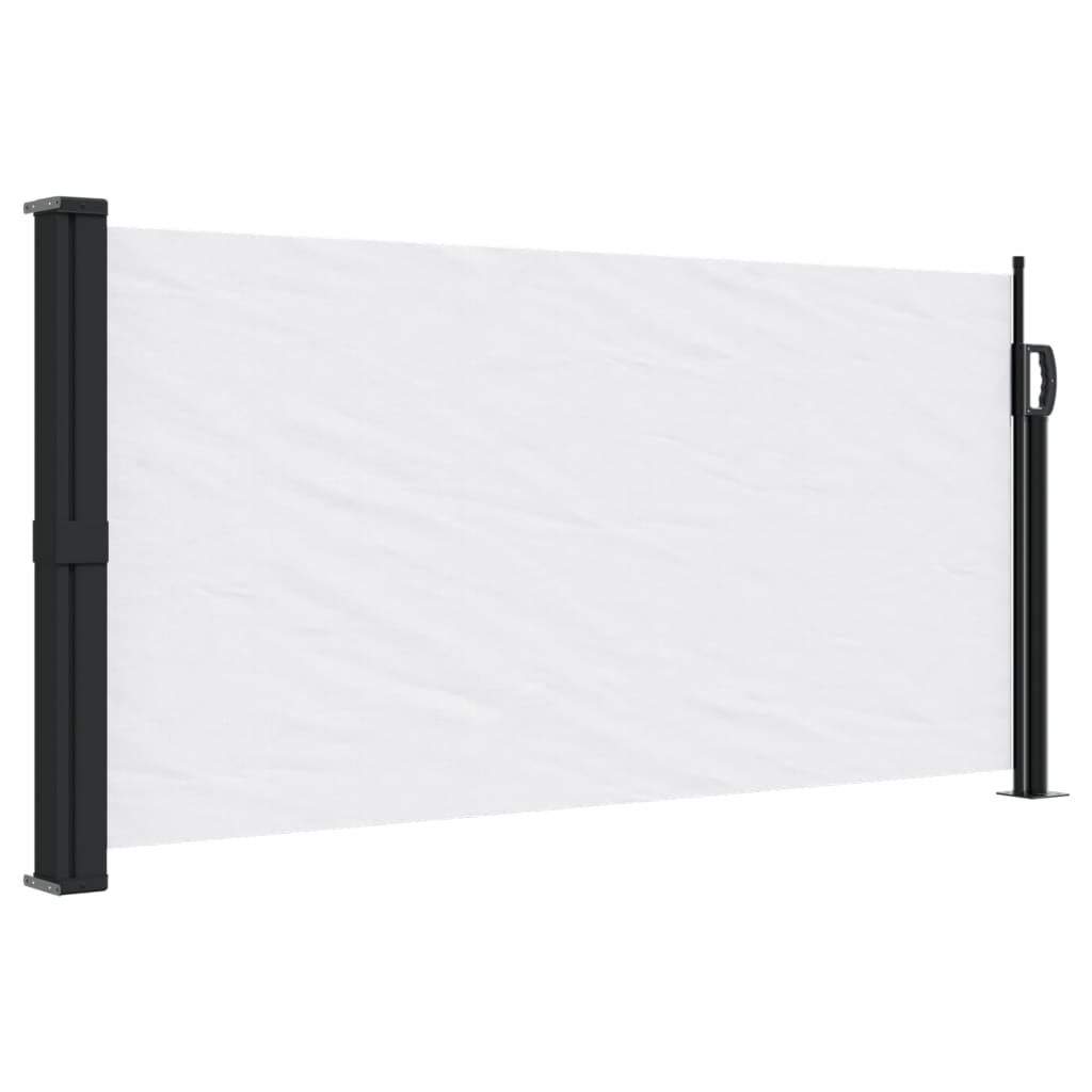 vidaXL Toldo lateral retráctil blanco 100x500 cm