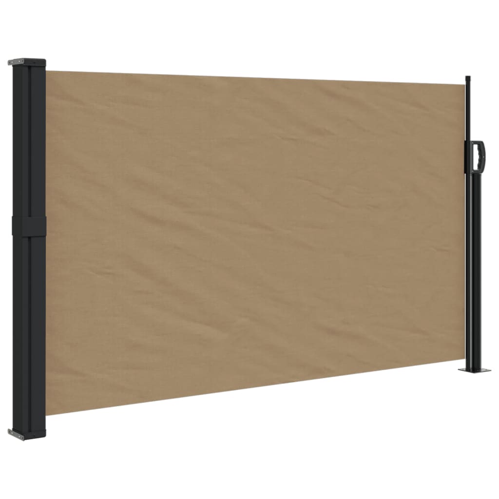 vidaXL Toldo lateral retráctil gris taupe 120x500 cm