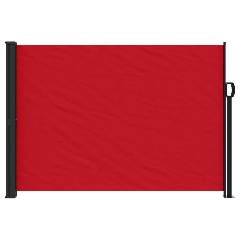 vidaXL Toldo lateral retráctil rojo 140x500 cm