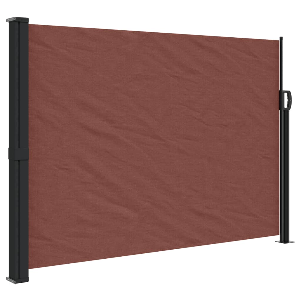 vidaXL Toldo lateral retráctil marrón 140x500 cm