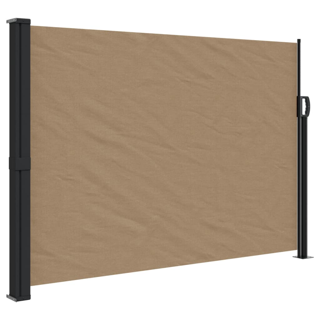 vidaXL Toldo lateral retráctil gris taupe 140x500 cm