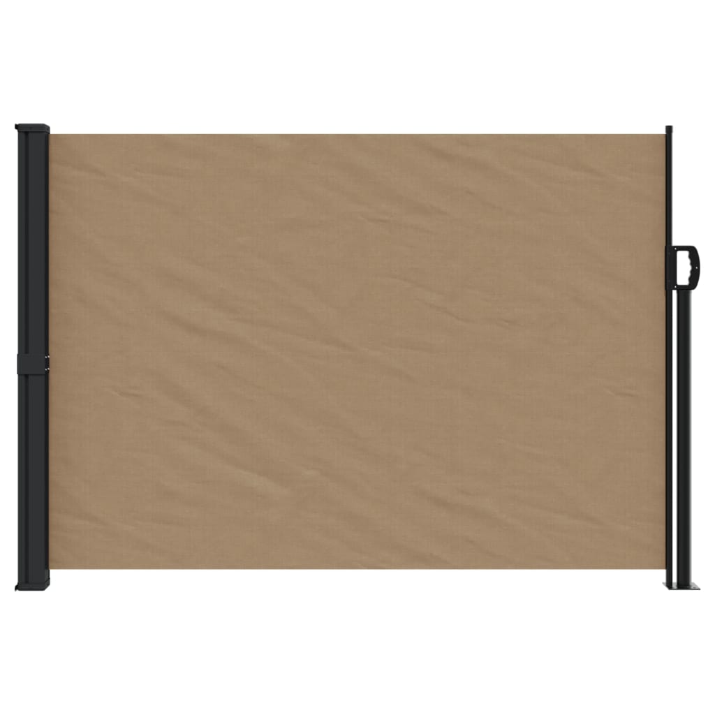 vidaXL Toldo lateral retráctil gris taupe 140x500 cm