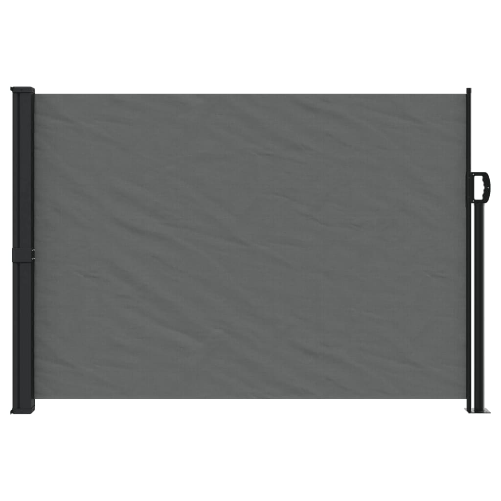 vidaXL Toldo lateral retráctil gris antracita 140x500 cm