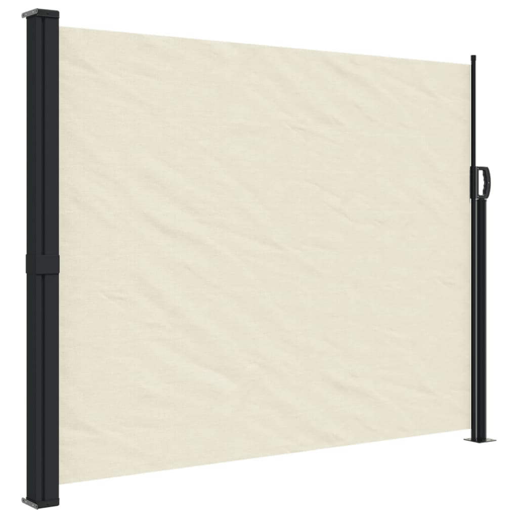 vidaXL Toldo lateral retráctil crema 160x500 cm