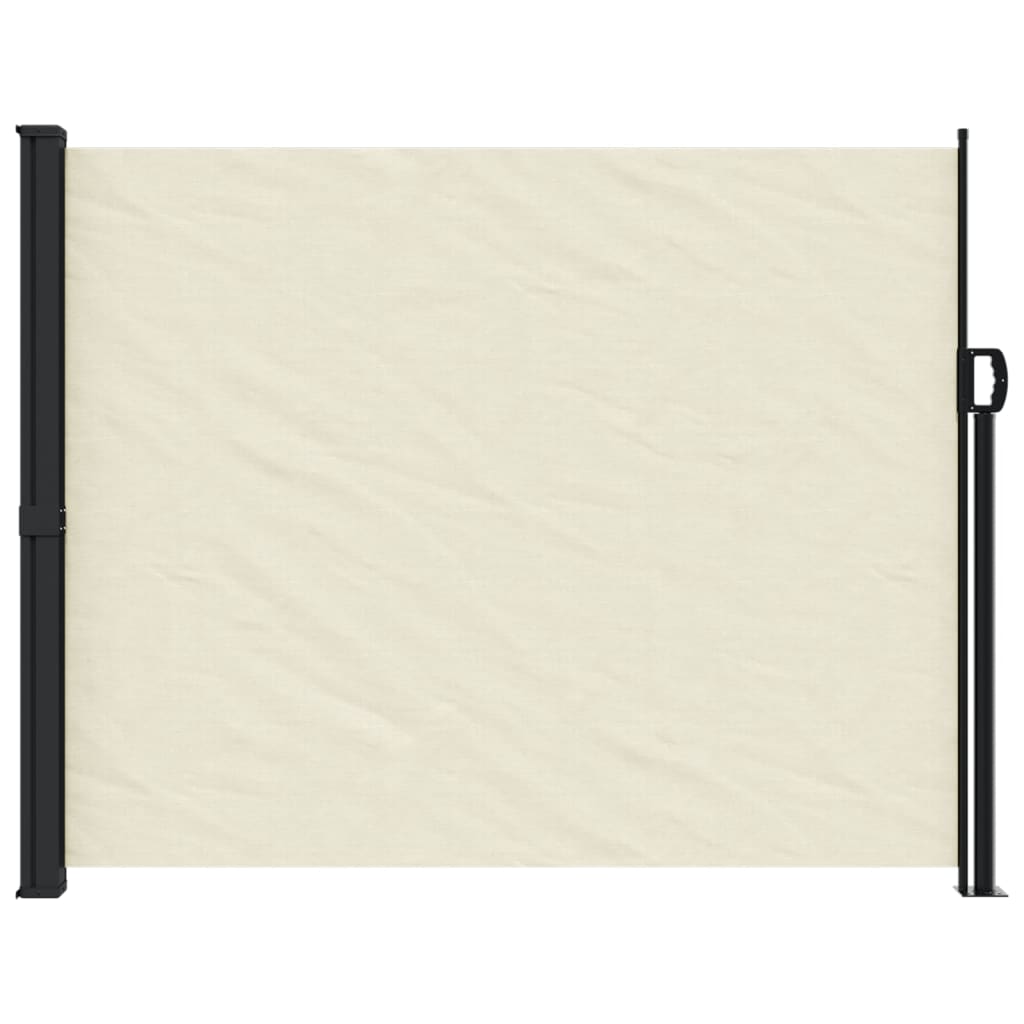 vidaXL Toldo lateral retráctil crema 160x500 cm