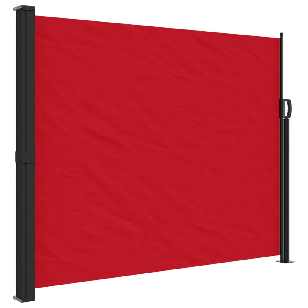 vidaXL Toldo lateral retráctil rojo 160x500 cm