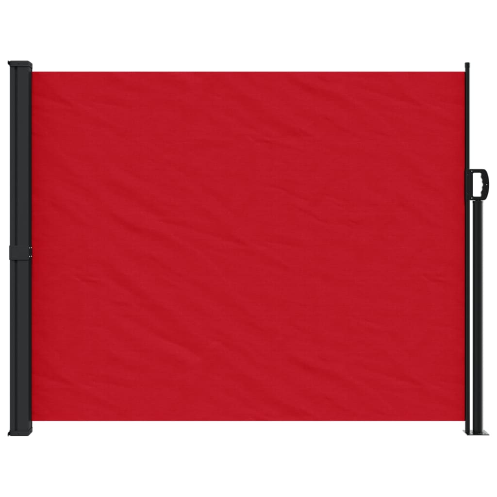 vidaXL Toldo lateral retráctil rojo 160x500 cm