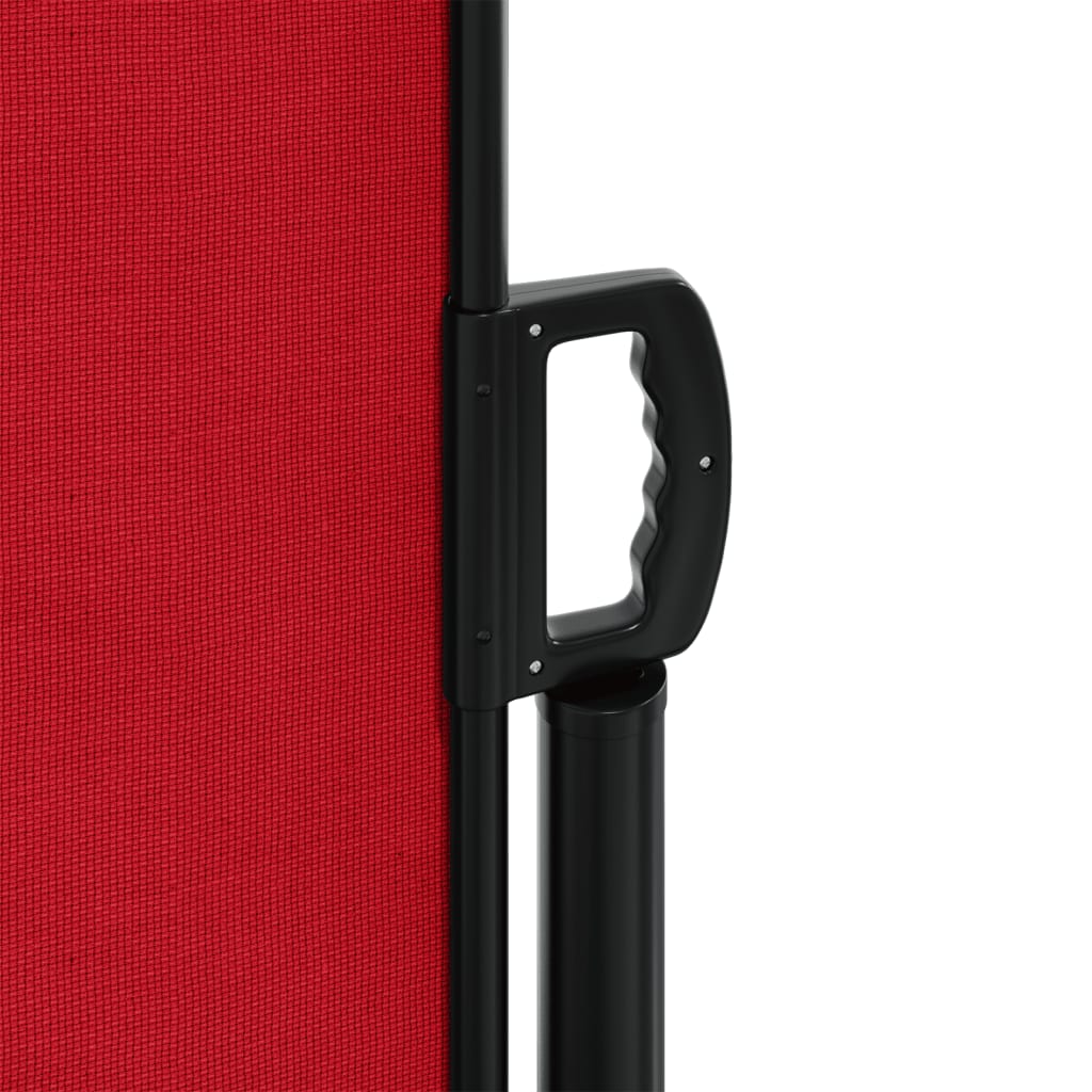 vidaXL Toldo lateral retráctil rojo 160x500 cm