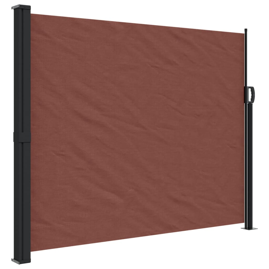 vidaXL Toldo lateral retráctil marrón 160x500 cm