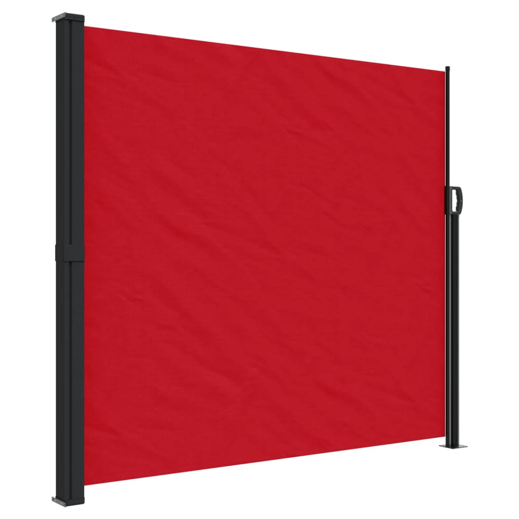 vidaXL Toldo lateral retráctil rojo 180x500 cm