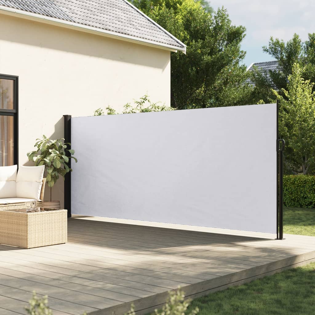 vidaXL Toldo lateral retráctil blanco 180x500 cm