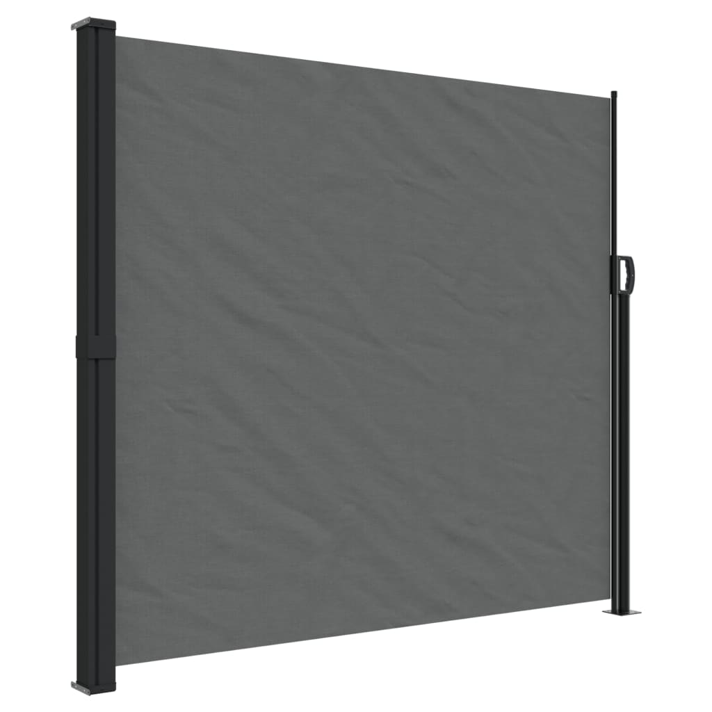 vidaXL Toldo lateral retráctil gris antracita 180x500 cm