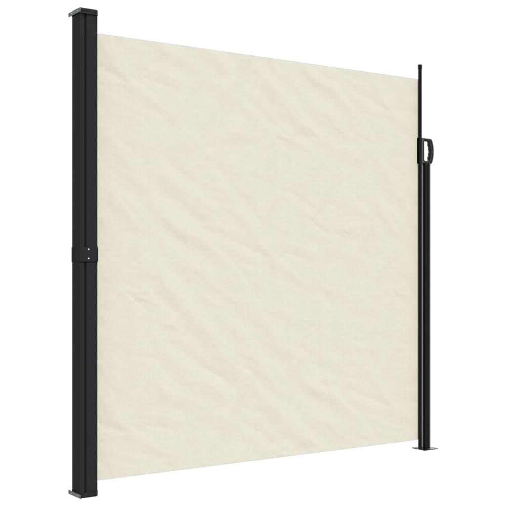 vidaXL Toldo lateral retráctil crema 200x500 cm