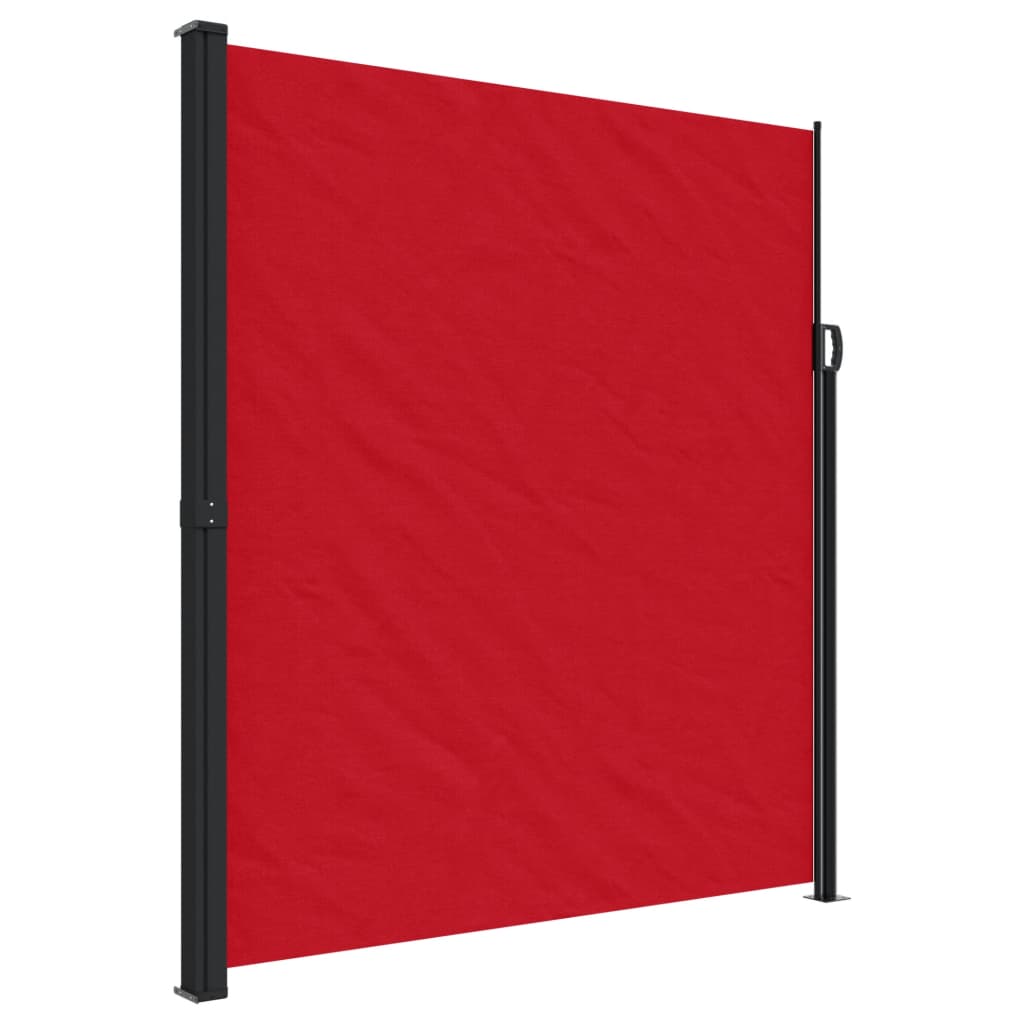 vidaXL Toldo lateral retráctil rojo 220x500 cm