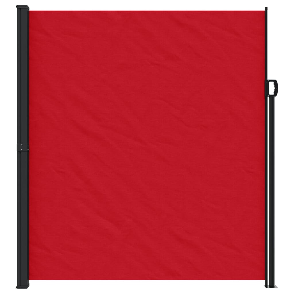 vidaXL Toldo lateral retráctil rojo 220x500 cm