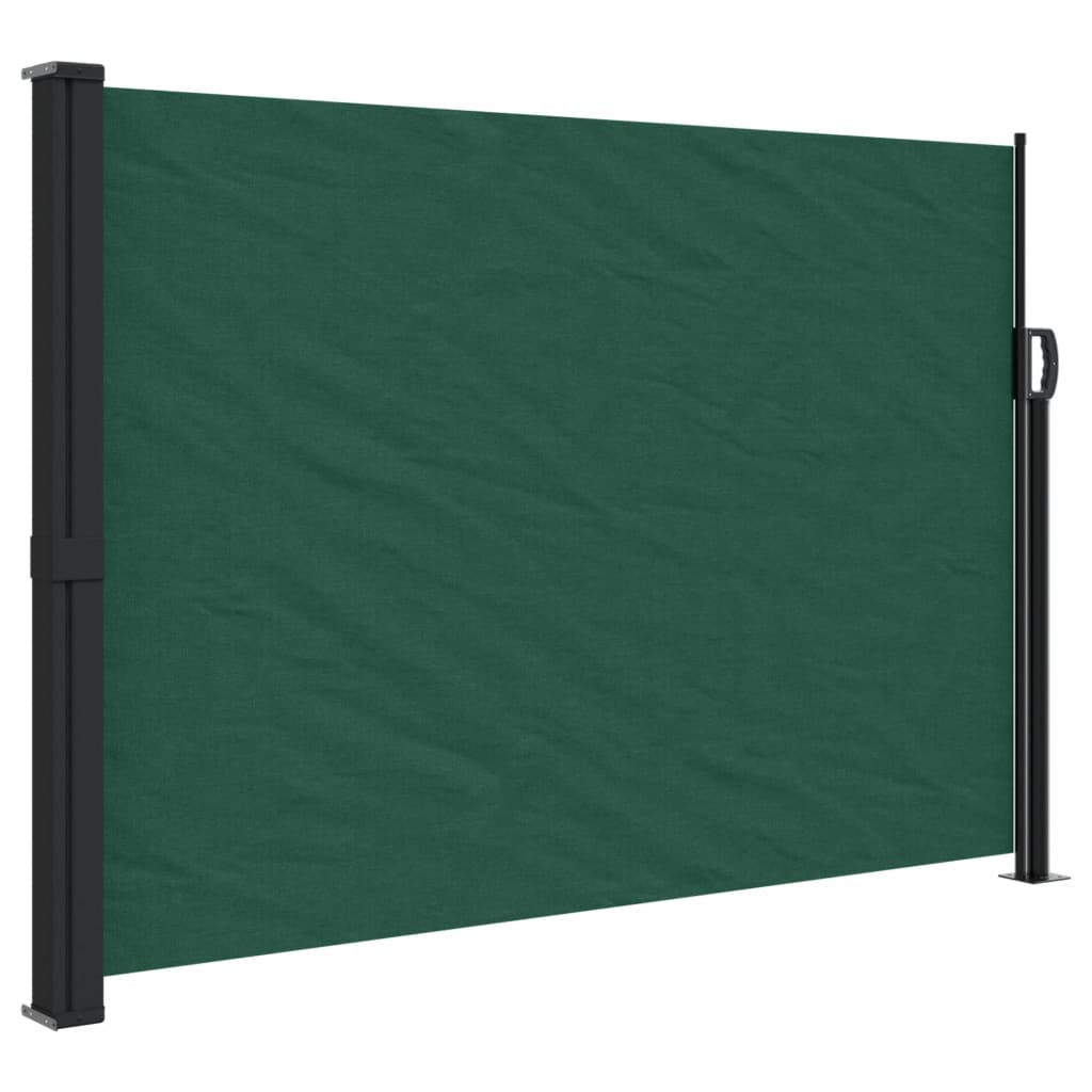 vidaXL Toldo lateral retráctil verde oscuro 140x600 cm