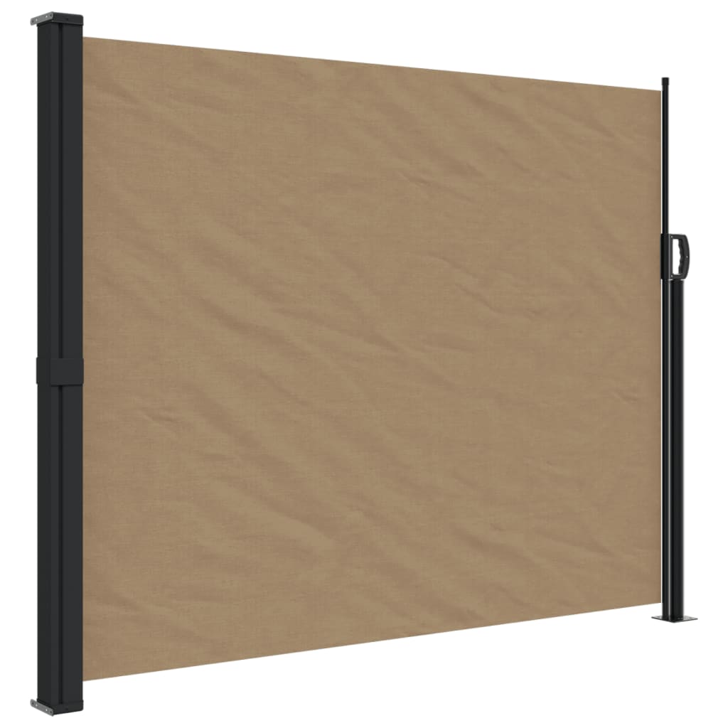 vidaXL Toldo lateral retráctil gris taupe 160x600 cm