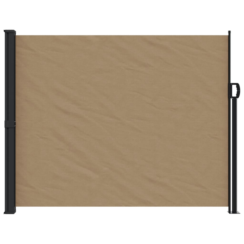 vidaXL Toldo lateral retráctil gris taupe 160x600 cm