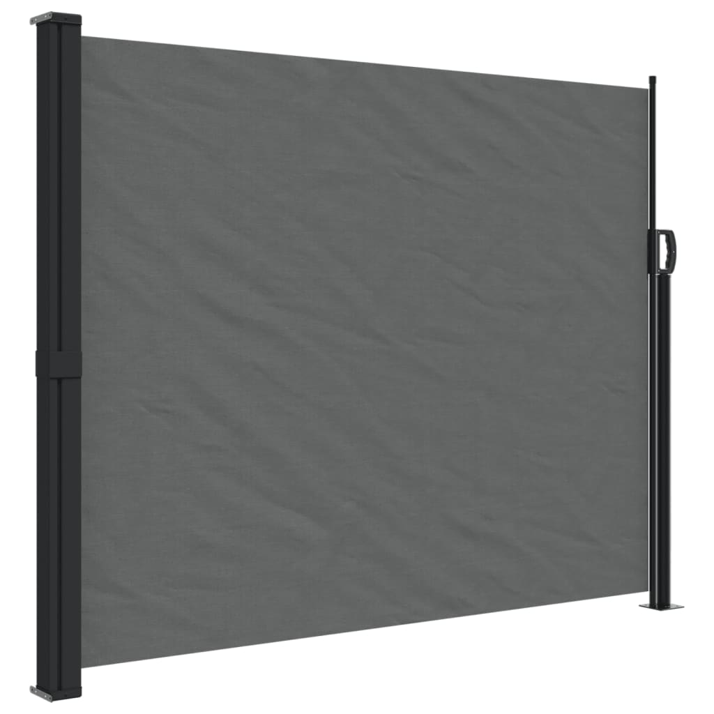 vidaXL Toldo lateral retráctil gris antracita 160x600 cm