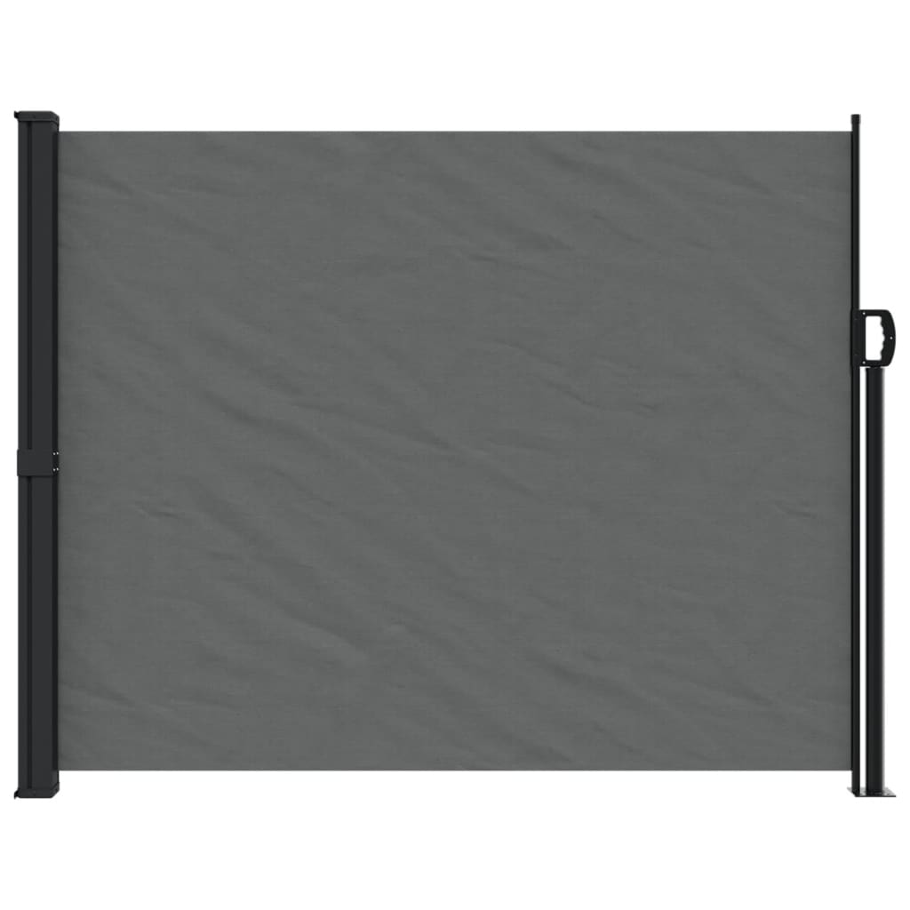 vidaXL Toldo lateral retráctil gris antracita 160x600 cm