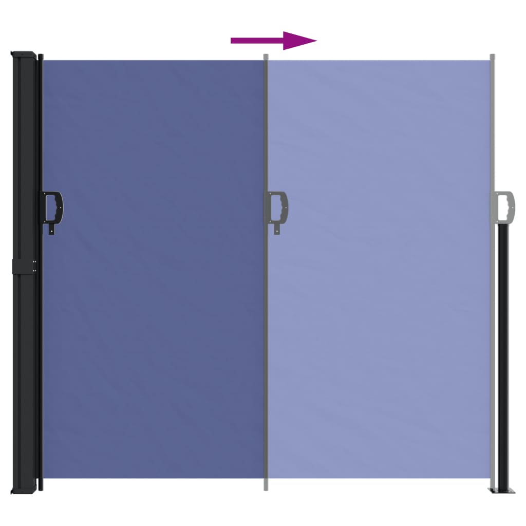 vidaXL Toldo lateral retráctil azul 180x600 cm