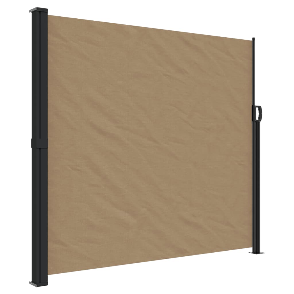 vidaXL Toldo lateral retráctil gris taupe 180x600 cm