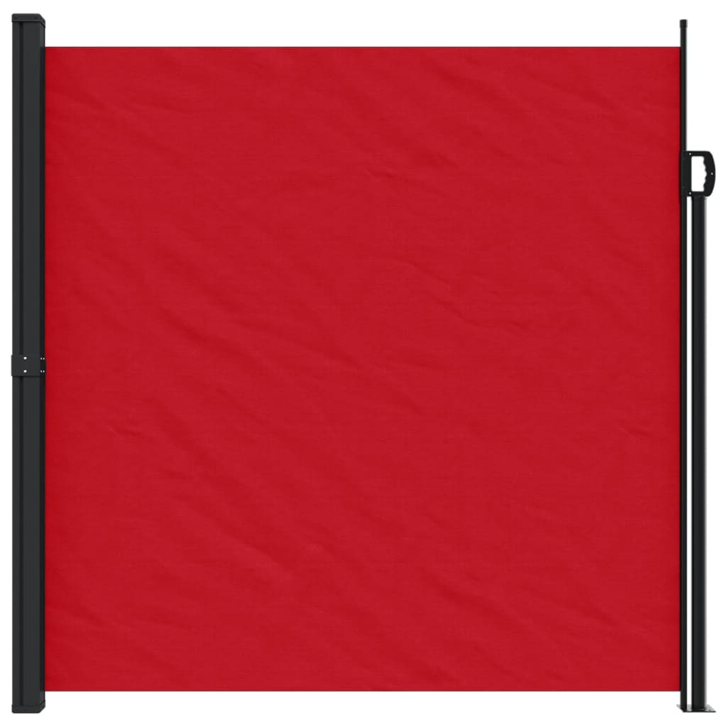 vidaXL Toldo lateral retráctil rojo 200x600 cm