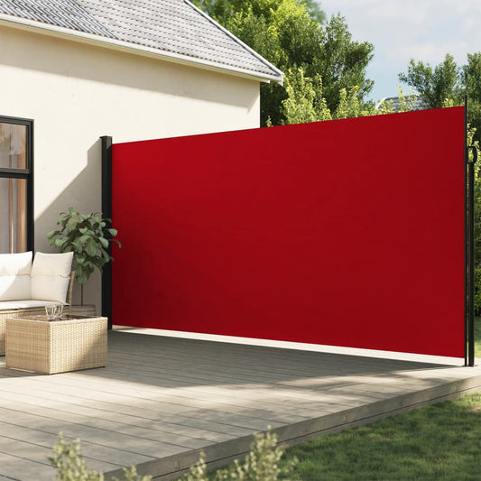 vidaXL Toldo lateral retráctil rojo 200x600 cm