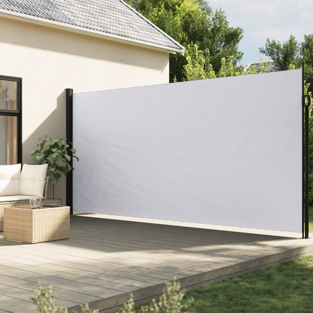 vidaXL Toldo lateral retráctil blanco 200x600 cm