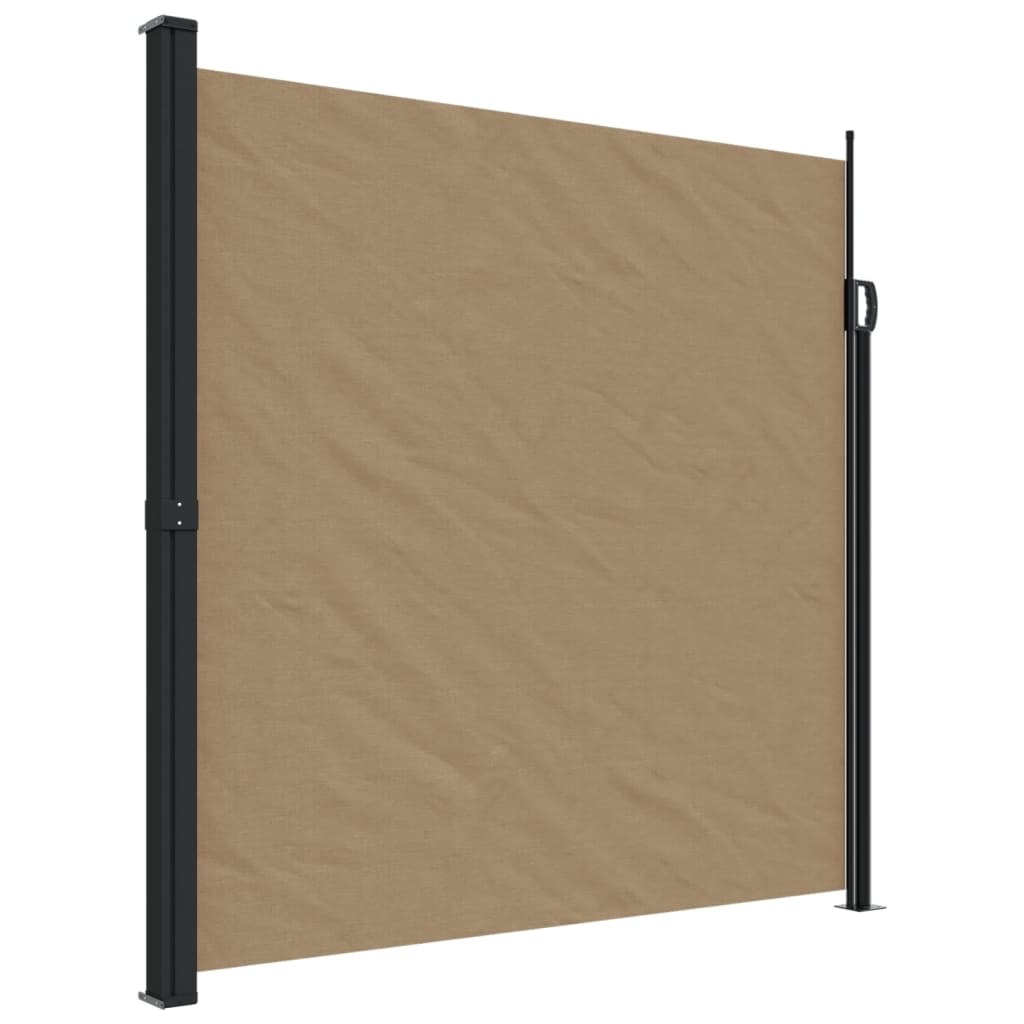 vidaXL Toldo lateral retráctil gris taupe 200x600 cm