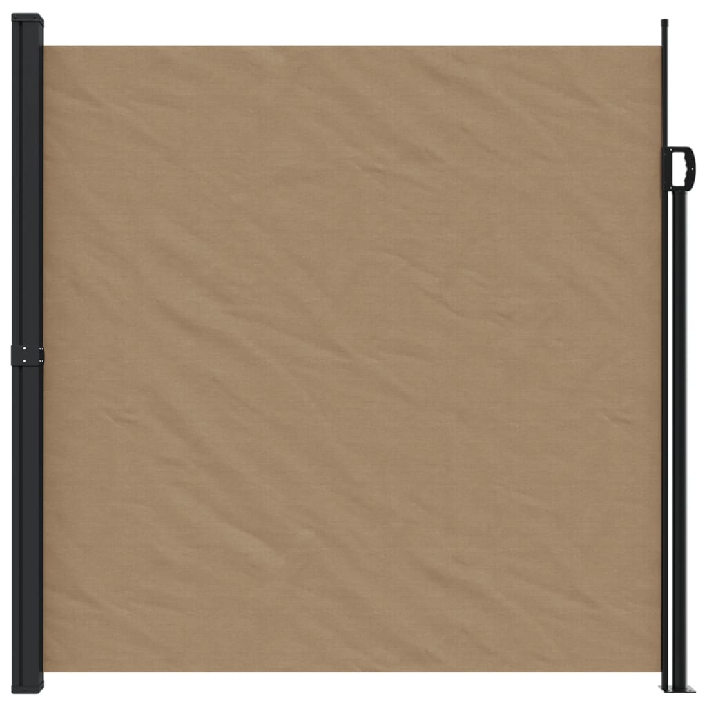 vidaXL Toldo lateral retráctil gris taupe 200x600 cm