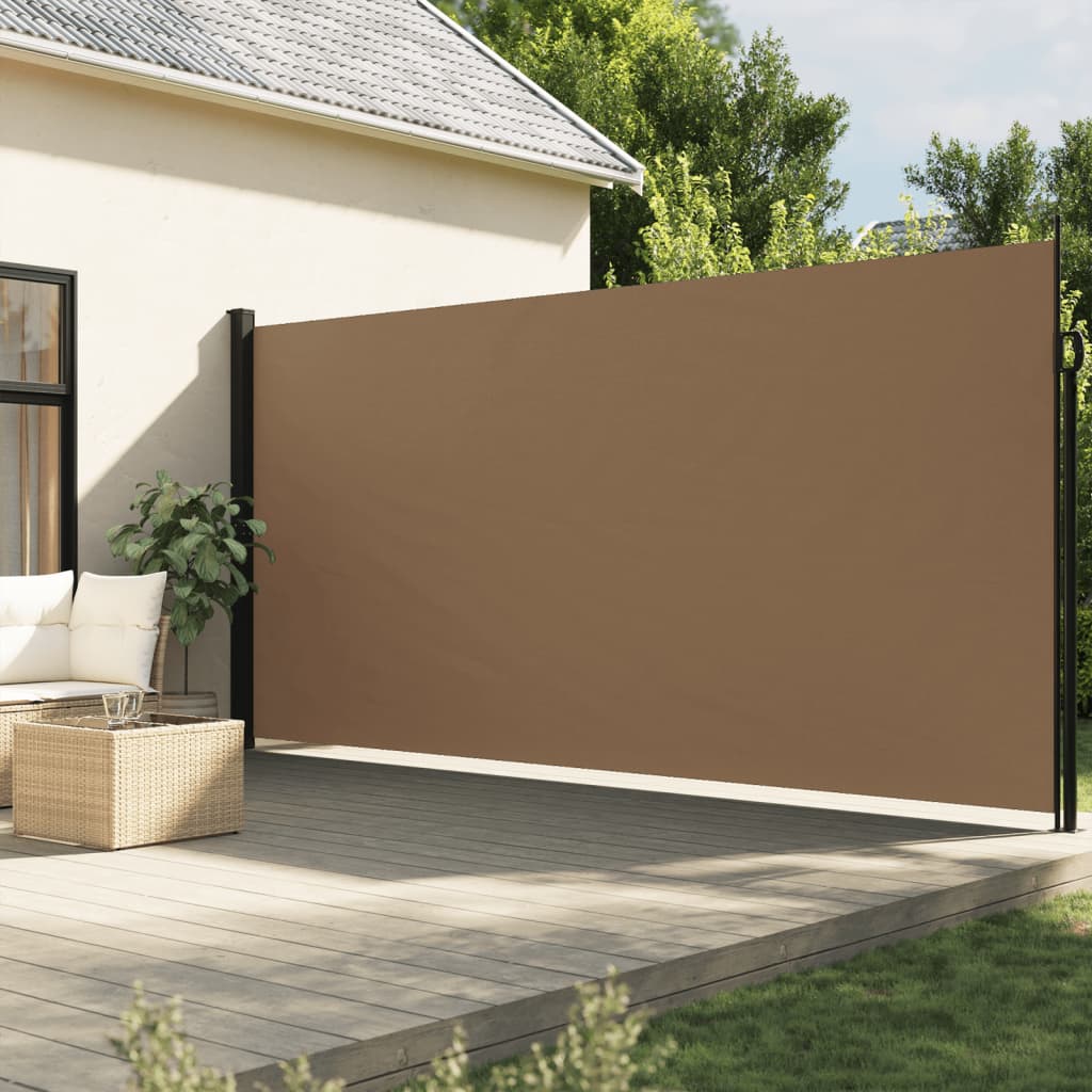 vidaXL Toldo lateral retráctil gris taupe 200x600 cm