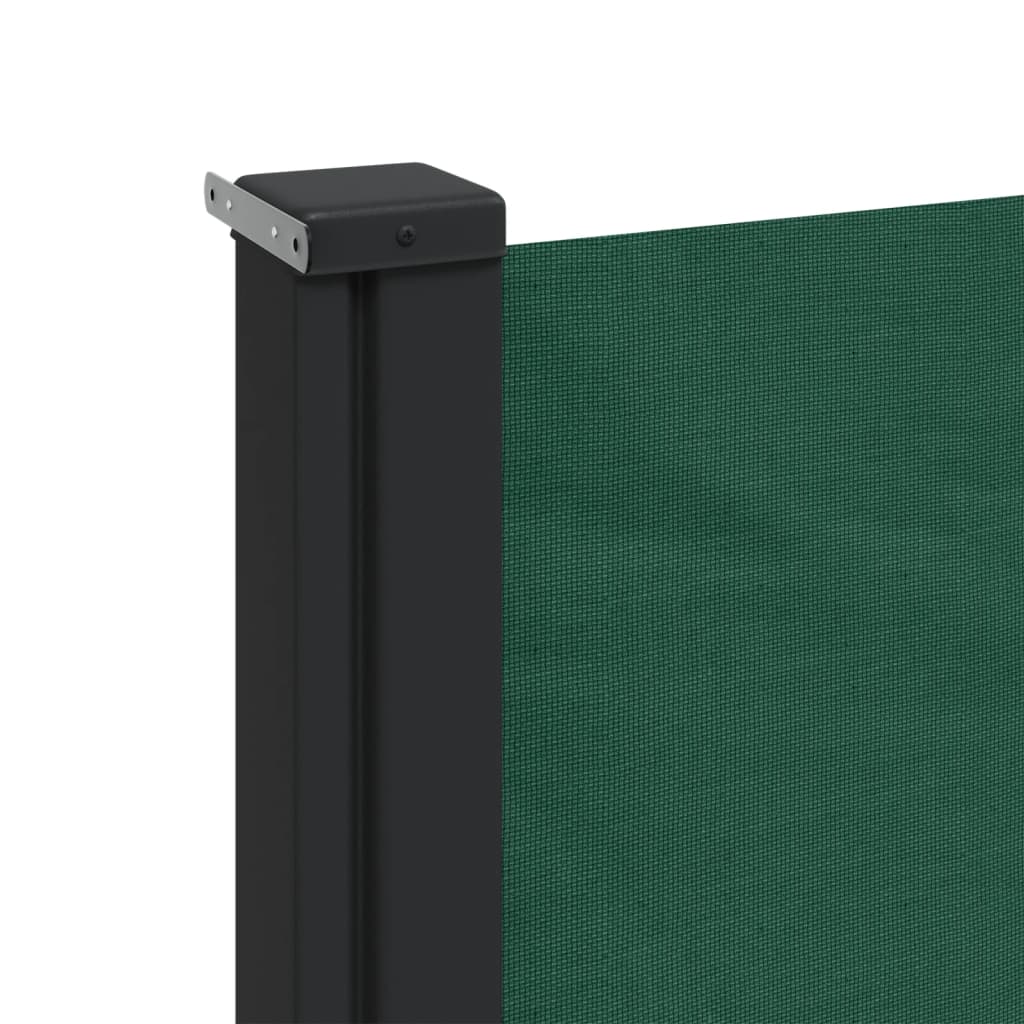 vidaXL Toldo lateral retráctil verde oscuro 200x600 cm