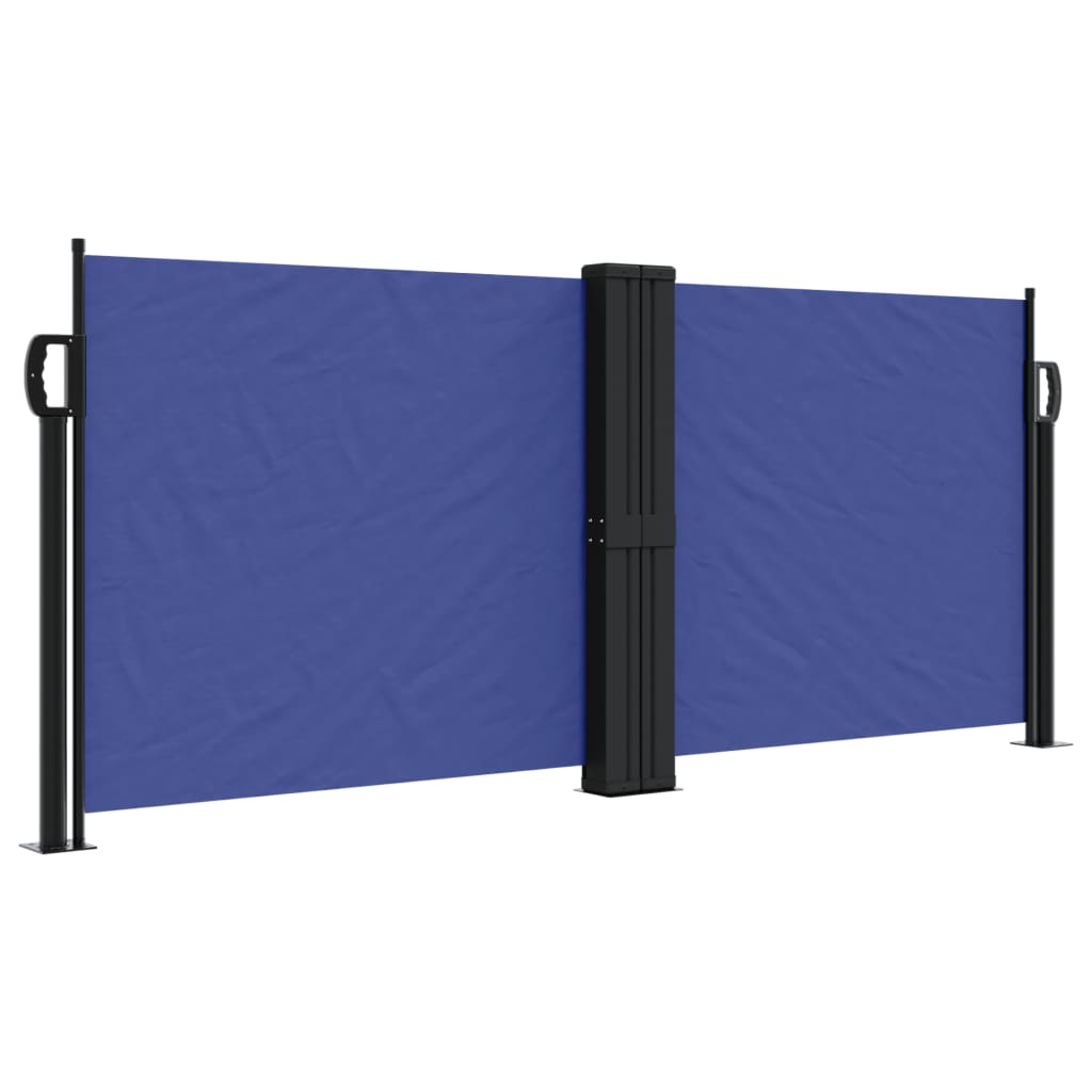 vidaXL Toldo lateral retráctil azul 100x600 cm