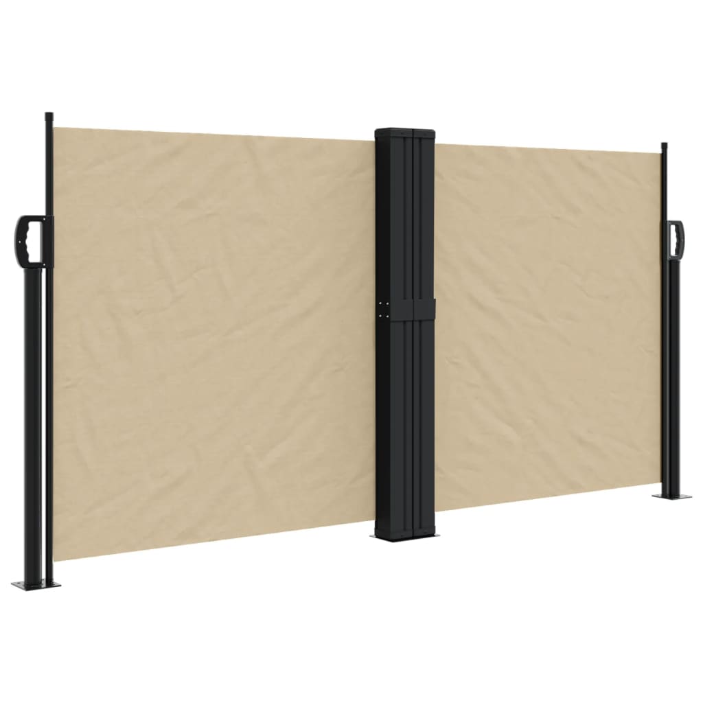 vidaXL Toldo lateral retráctil beige 120x600 cm