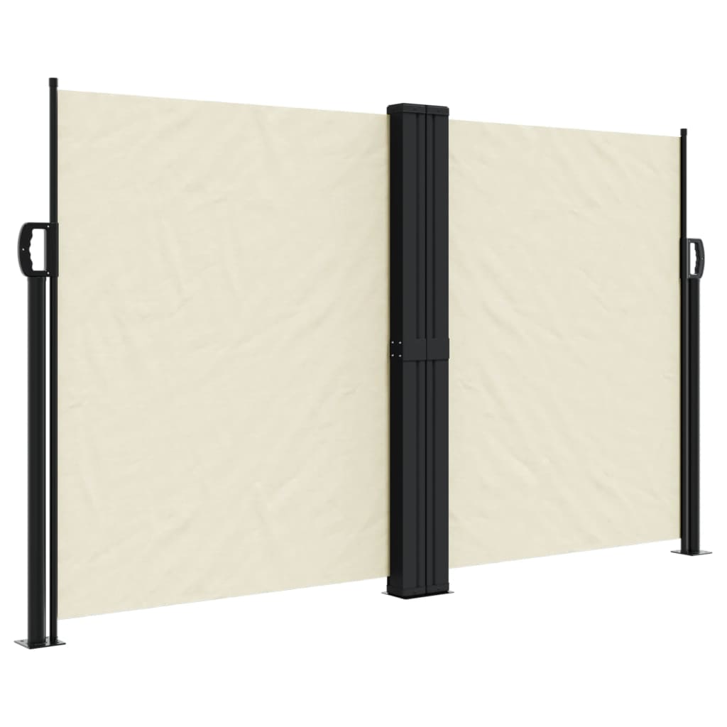 vidaXL Toldo lateral retráctil crema 140x600 cm