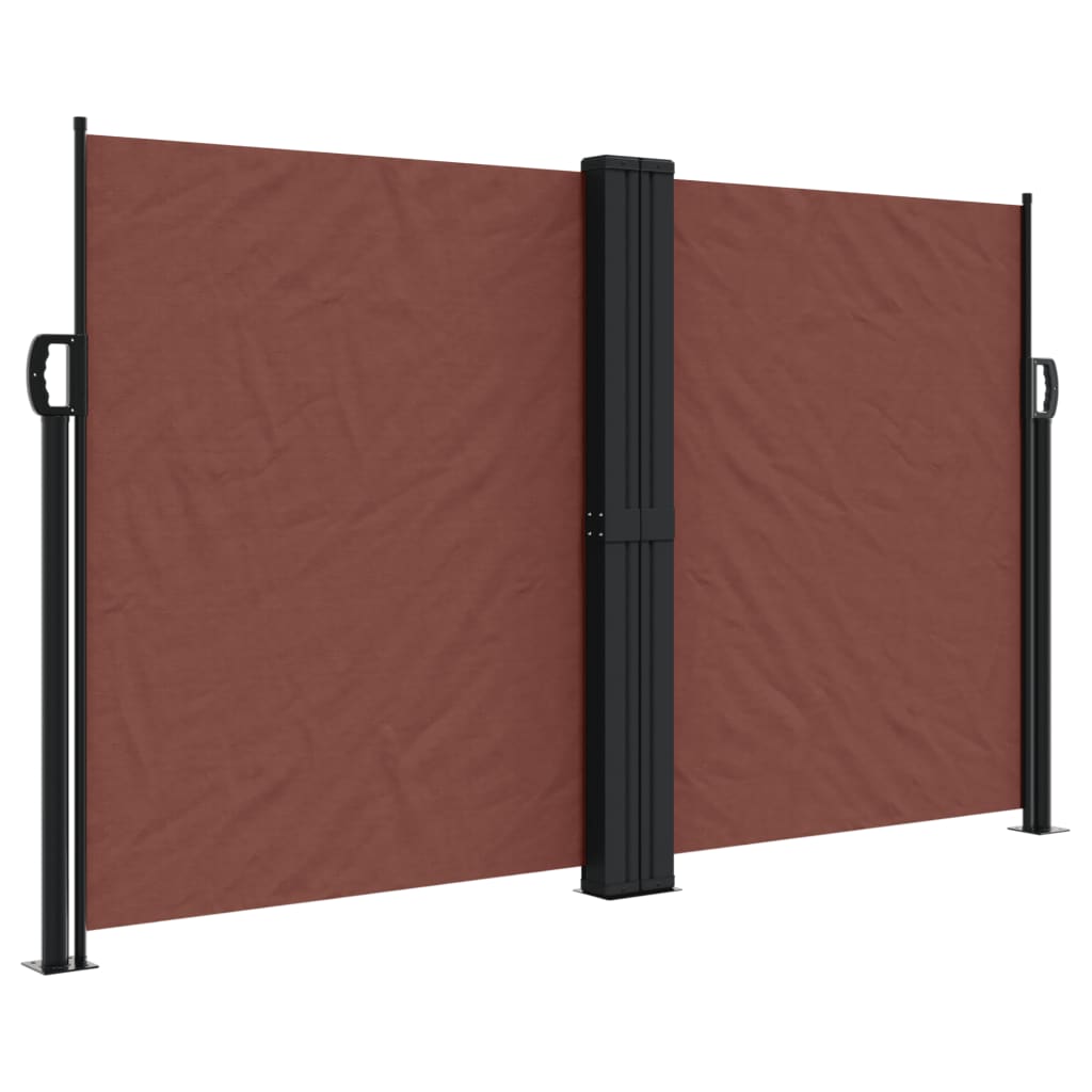 vidaXL Toldo lateral retráctil marrón 140x600 cm