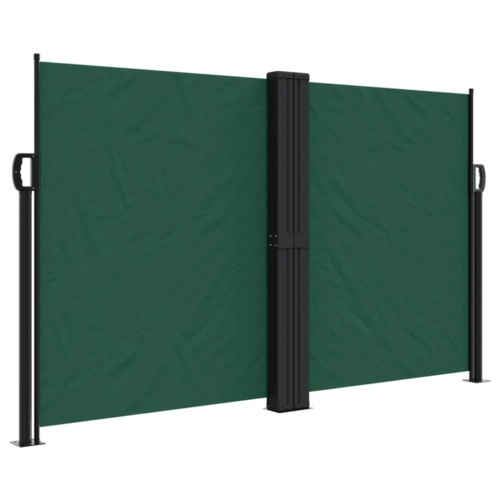 vidaXL Toldo lateral retráctil verde oscuro 140x600 cm