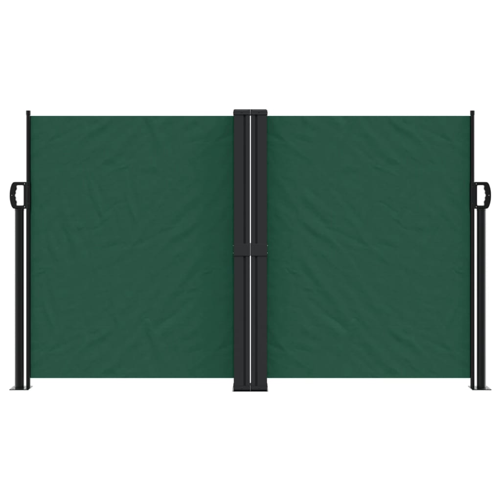 vidaXL Toldo lateral retráctil verde oscuro 140x600 cm