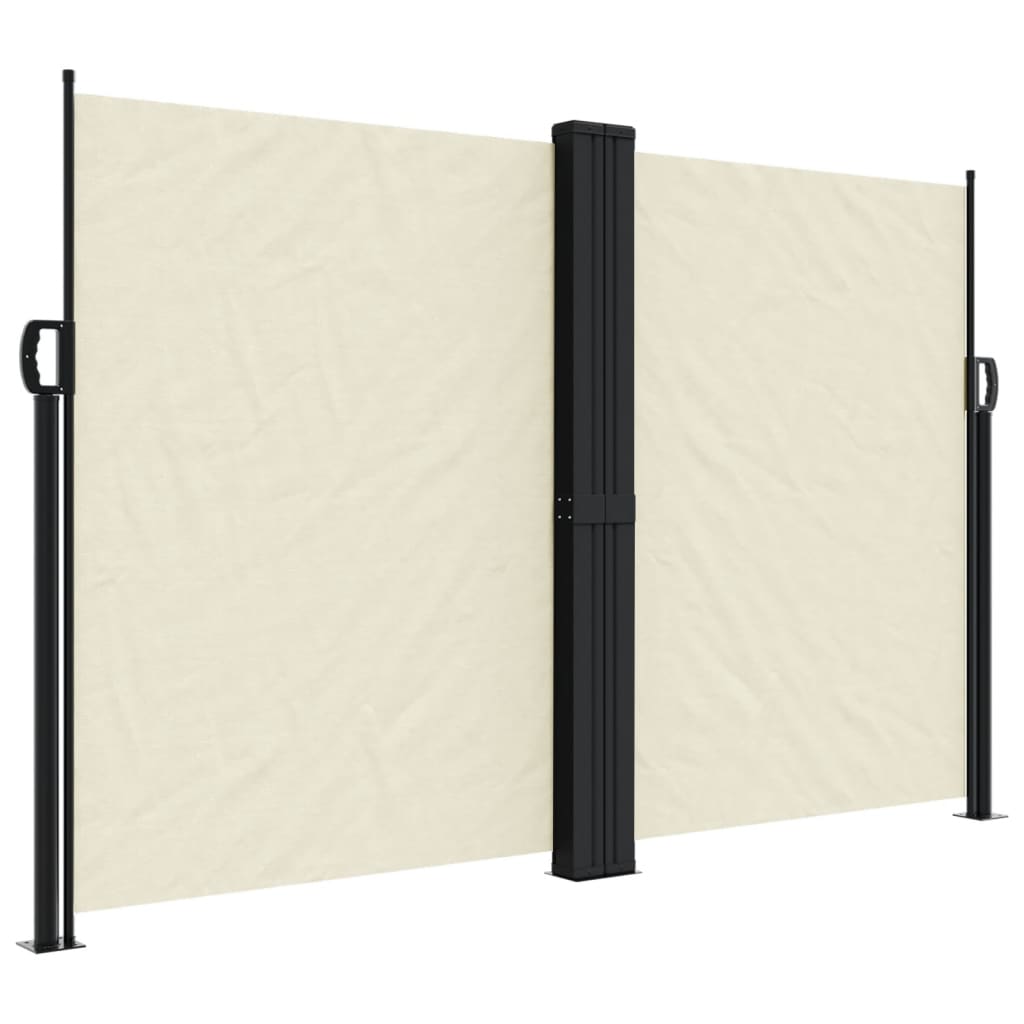 vidaXL Toldo lateral retráctil crema 160x600 cm