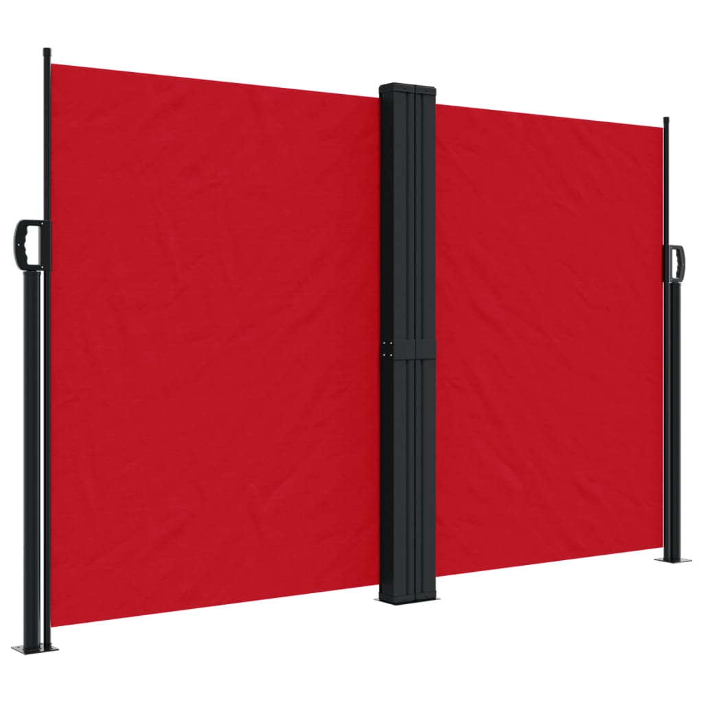 vidaXL Toldo lateral retráctil rojo 160x600 cm