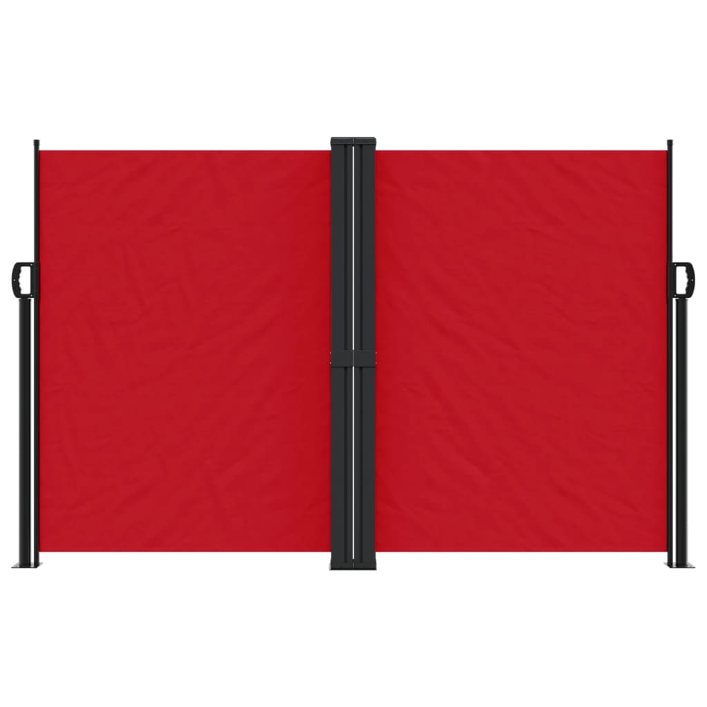 vidaXL Toldo lateral retráctil rojo 160x600 cm