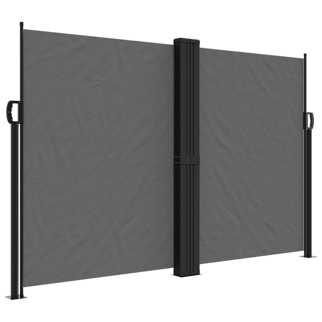 vidaXL Toldo lateral retráctil gris antracita 160x600 cm