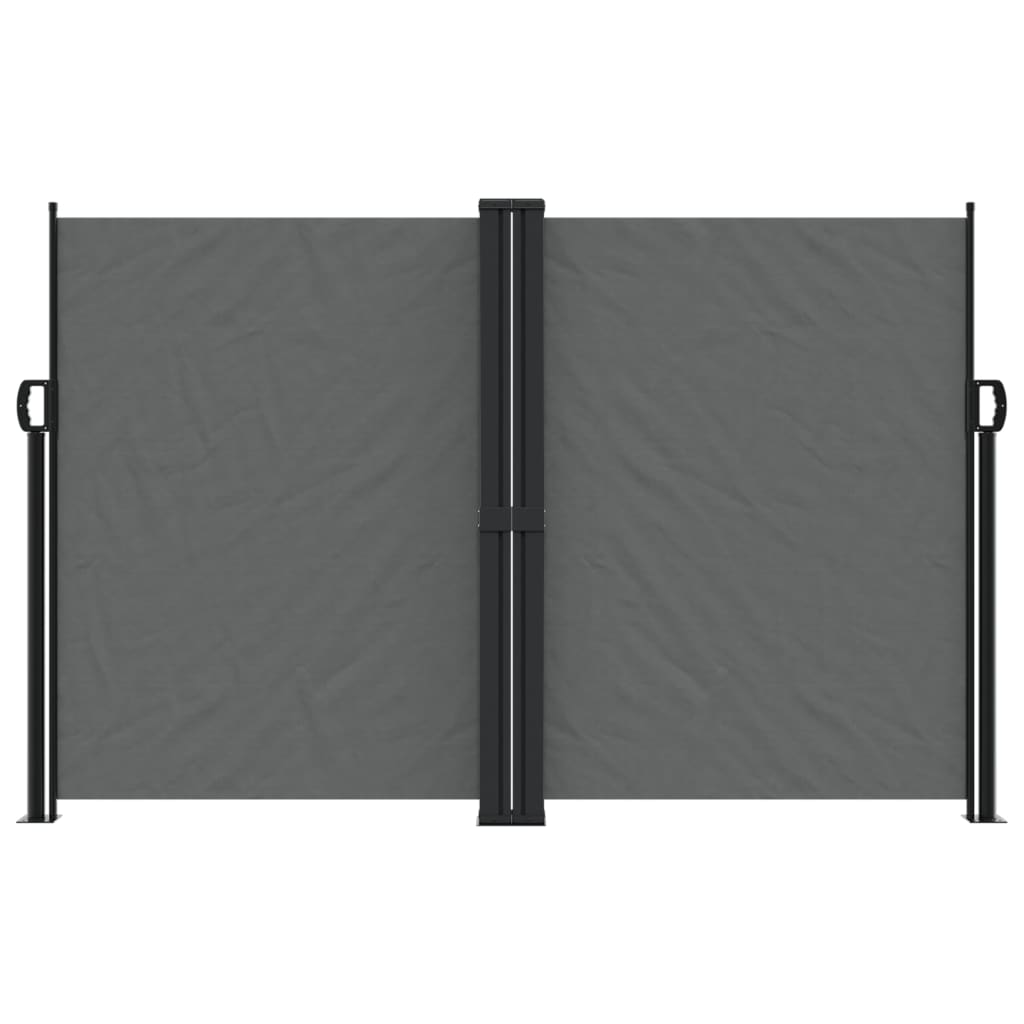 vidaXL Toldo lateral retráctil gris antracita 160x600 cm