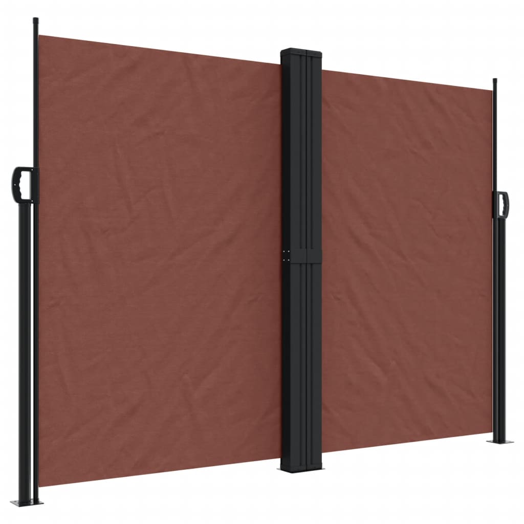 vidaXL Toldo lateral retráctil marrón 180x600 cm