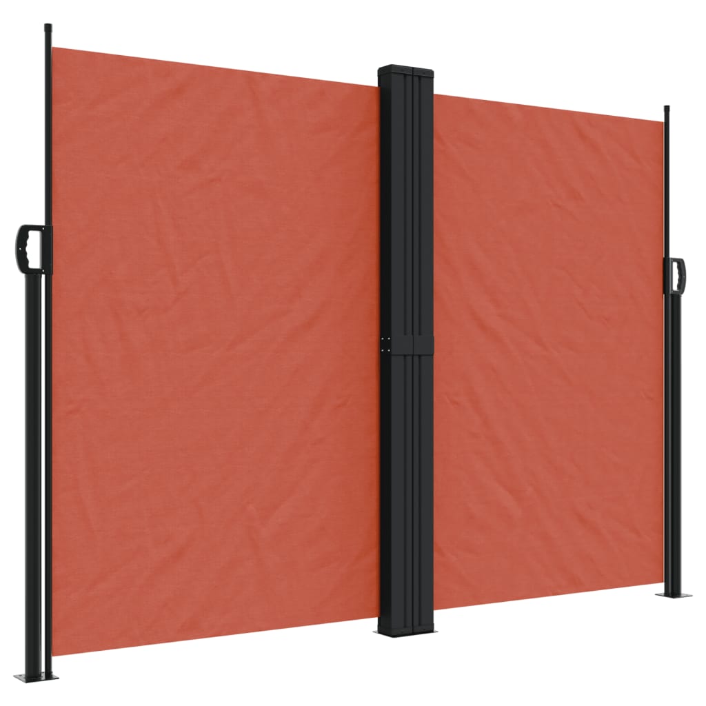 vidaXL Toldo lateral retráctil terracota 180x600 cm