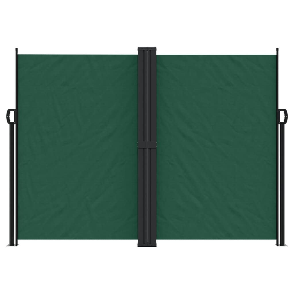 vidaXL Toldo lateral retráctil verde oscuro 180x600 cm