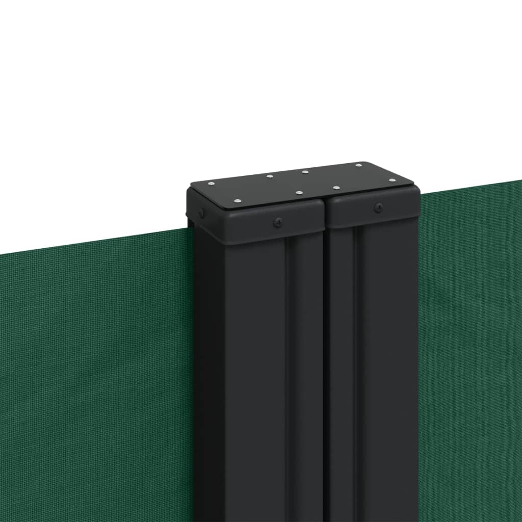 vidaXL Toldo lateral retráctil verde oscuro 180x600 cm