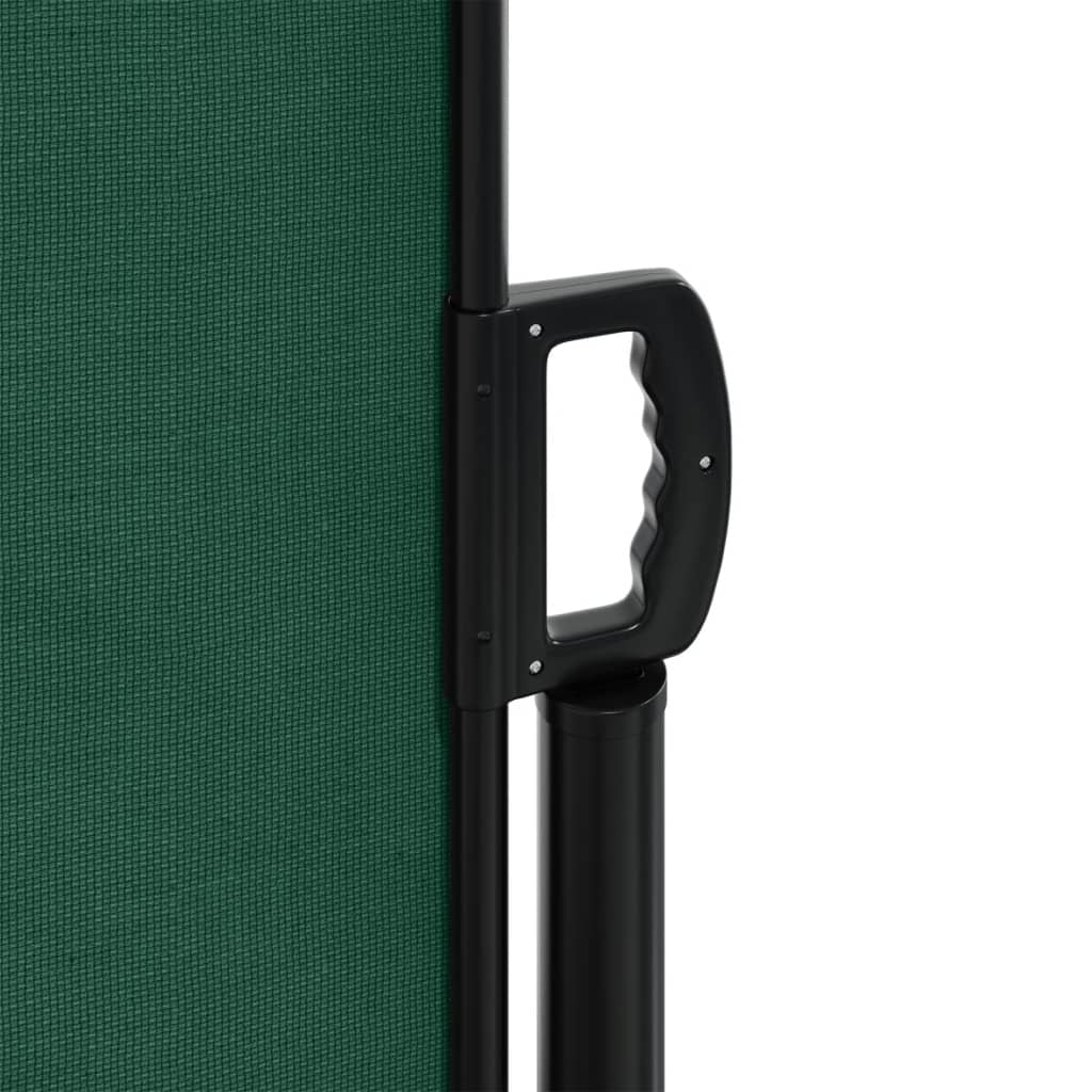 vidaXL Toldo lateral retráctil verde oscuro 180x600 cm